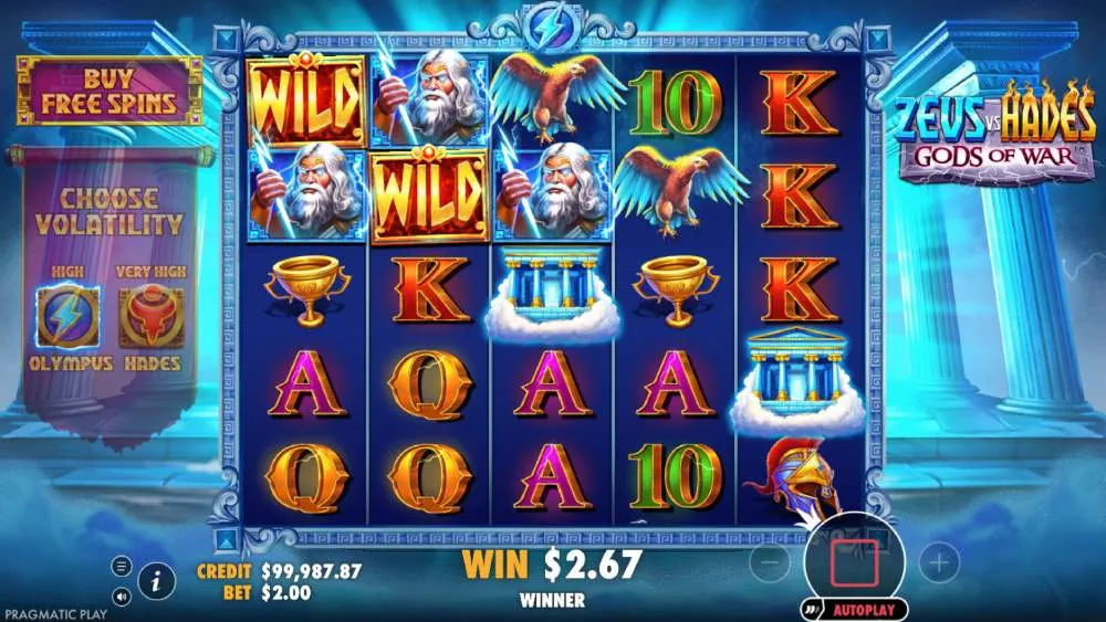 Kompletny zestaw mechanik bonusowych w Zeus vs Hades Kompletny zestaw mechanik bonusowych w Zeus vs Hades